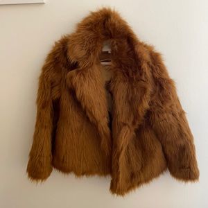 Faux fur coat